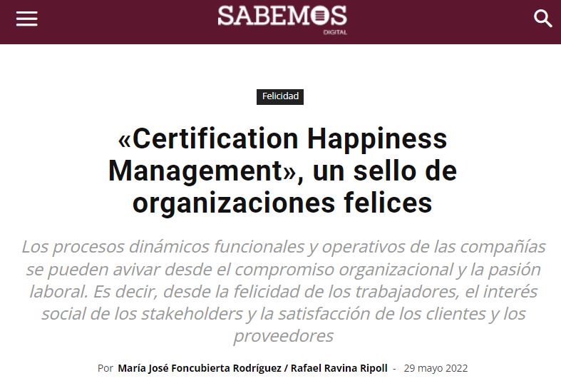 Certificación Happiness Management