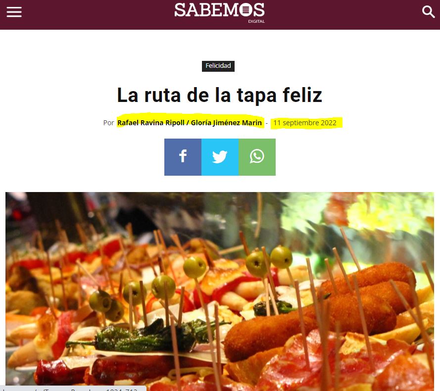 La ruta de la tapa feliz