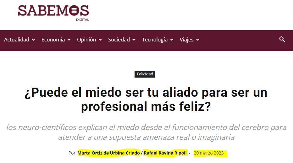 Puede el miedo ser tu aliado