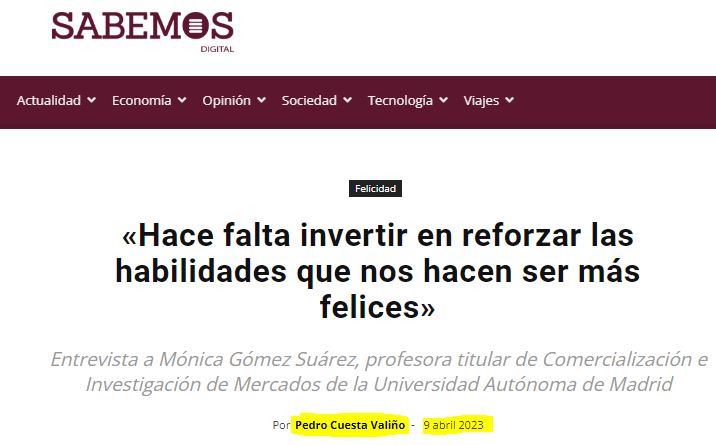 Hace falta invertir en reforzar las habilidades que nos hacen ser más felices