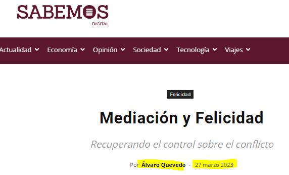 Mediación y Felicidad