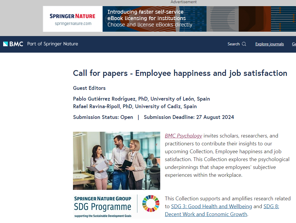 Employee happiness and job satisfaction