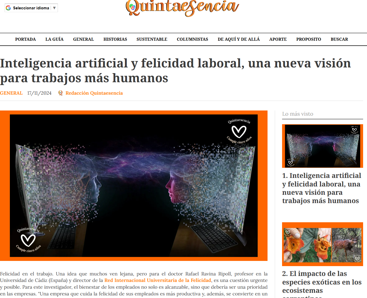 Inteligencia artificial y felicidad laboral, una nueva visión para trabajos más humanos